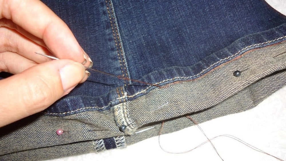 hemming jeans